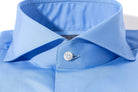 Milan Dress Shirt in Mid Blue | Mens - Shirts | Finamore Napoli