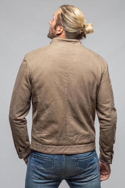 Dakota Leather Moto In Stone