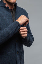 Cramer Wool Swacket in Blue | Mens - Sweaters | Axels-BDSR