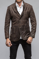 Elliot Blazer In Dark Chocolate | Samples - Mens - Outerwear - Leather | Gimo's