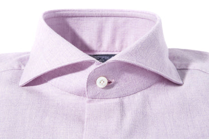 Hemme Cotton Cashmere Shirt in Purple | Mens - Shirts - Dress | Finamore Napoli