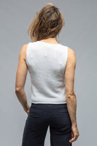 Girl V-Neck Knit Vest In White | Ladies - Sweaters | Amina Rubinacci