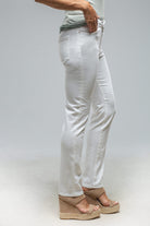 Jonesy Straight Cropped Jean In White | Ladies - Pants - Jeans | Axels Premium Denim