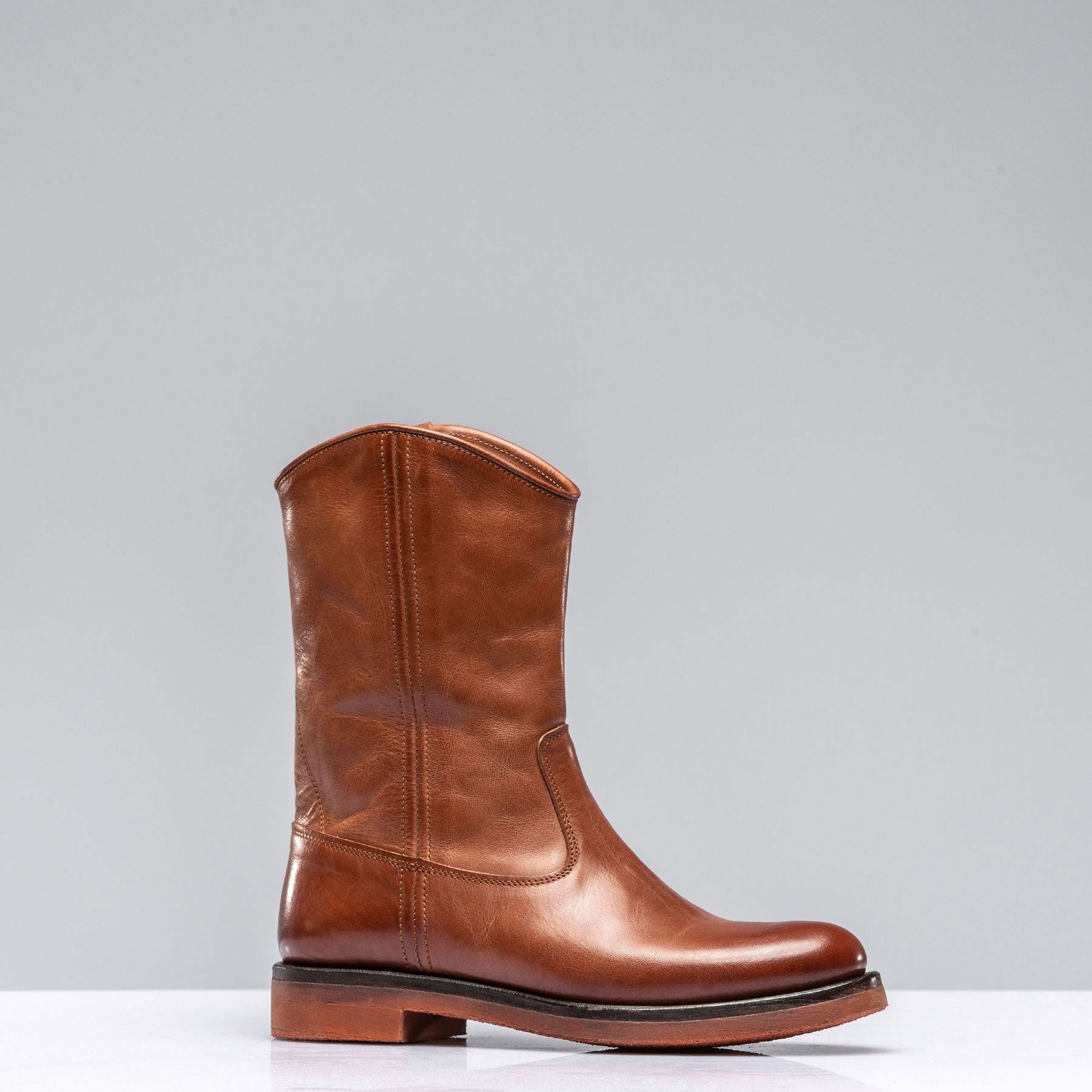 Stivaletto Boot In Cognac | Ladies - European Boots | Alberto Fasciani