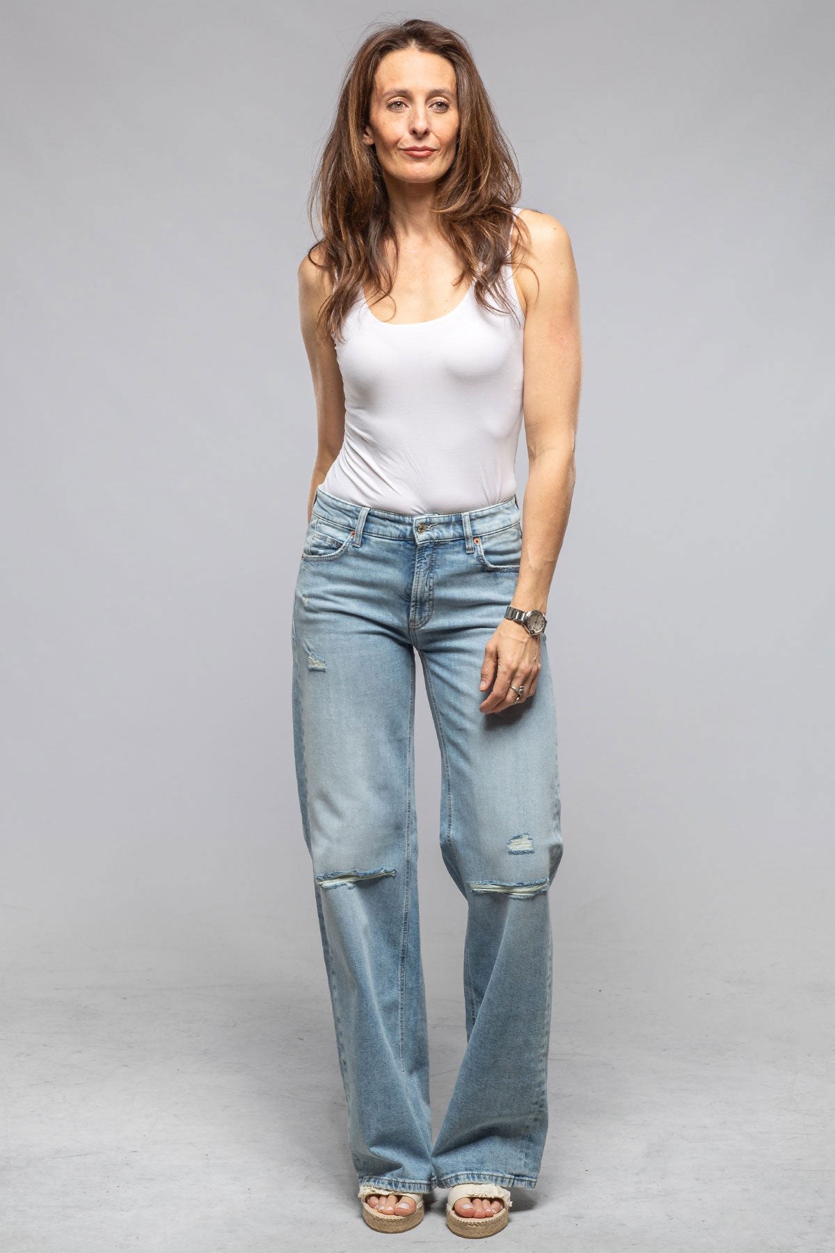 Cambio | Aimee Super Bleached Destroyed Jean | Ladies - Pants - Jeans 