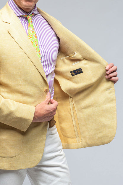Castangia Trapani Sport Coat in Gold Mens - Tailored - Sport Coats