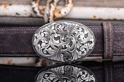 Comstock Heritage AO Leon Swirl Belt Buckle Belts And Buckles - Trophy