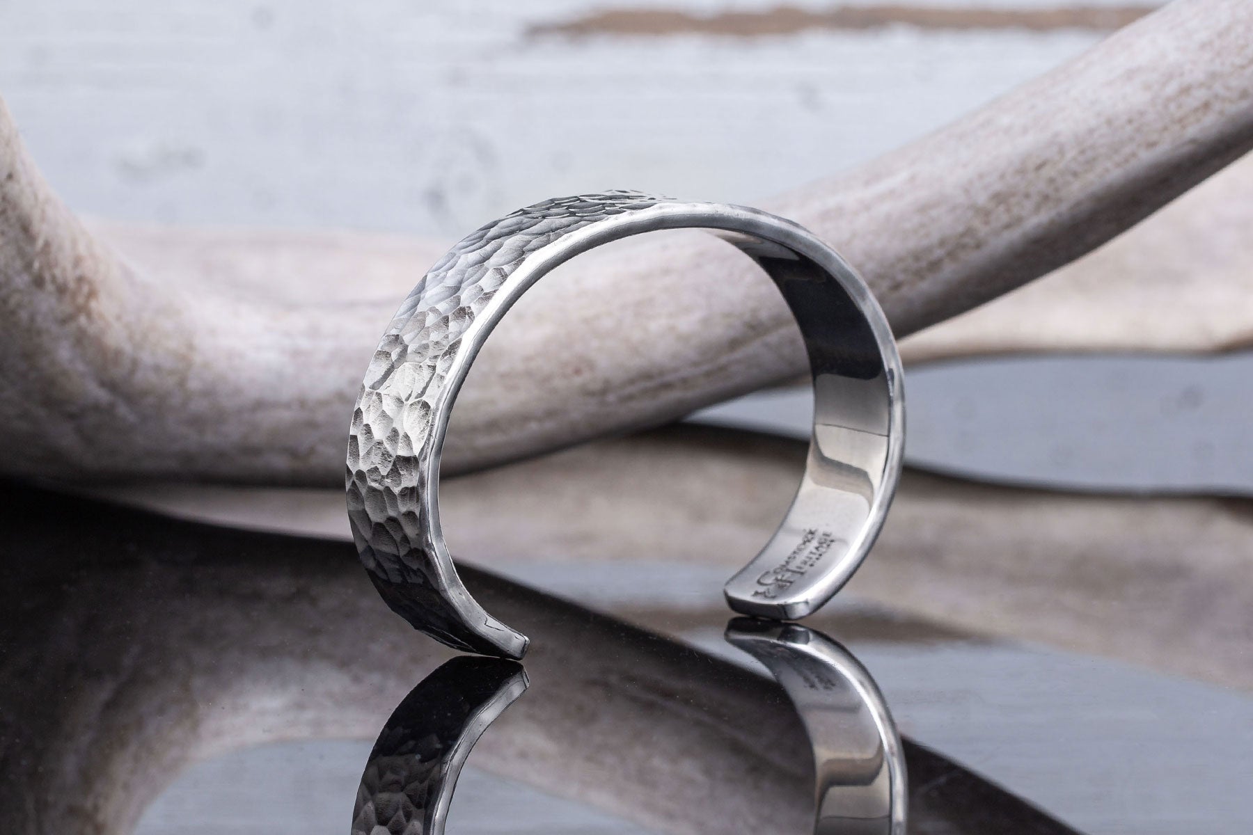 Hammered Silver Cuff