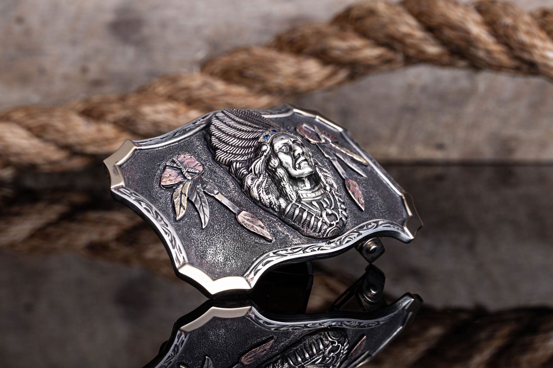 Comstock Heritage Heraldic Ute 14k Trophy Buckle Belts And Buckles - Trophy