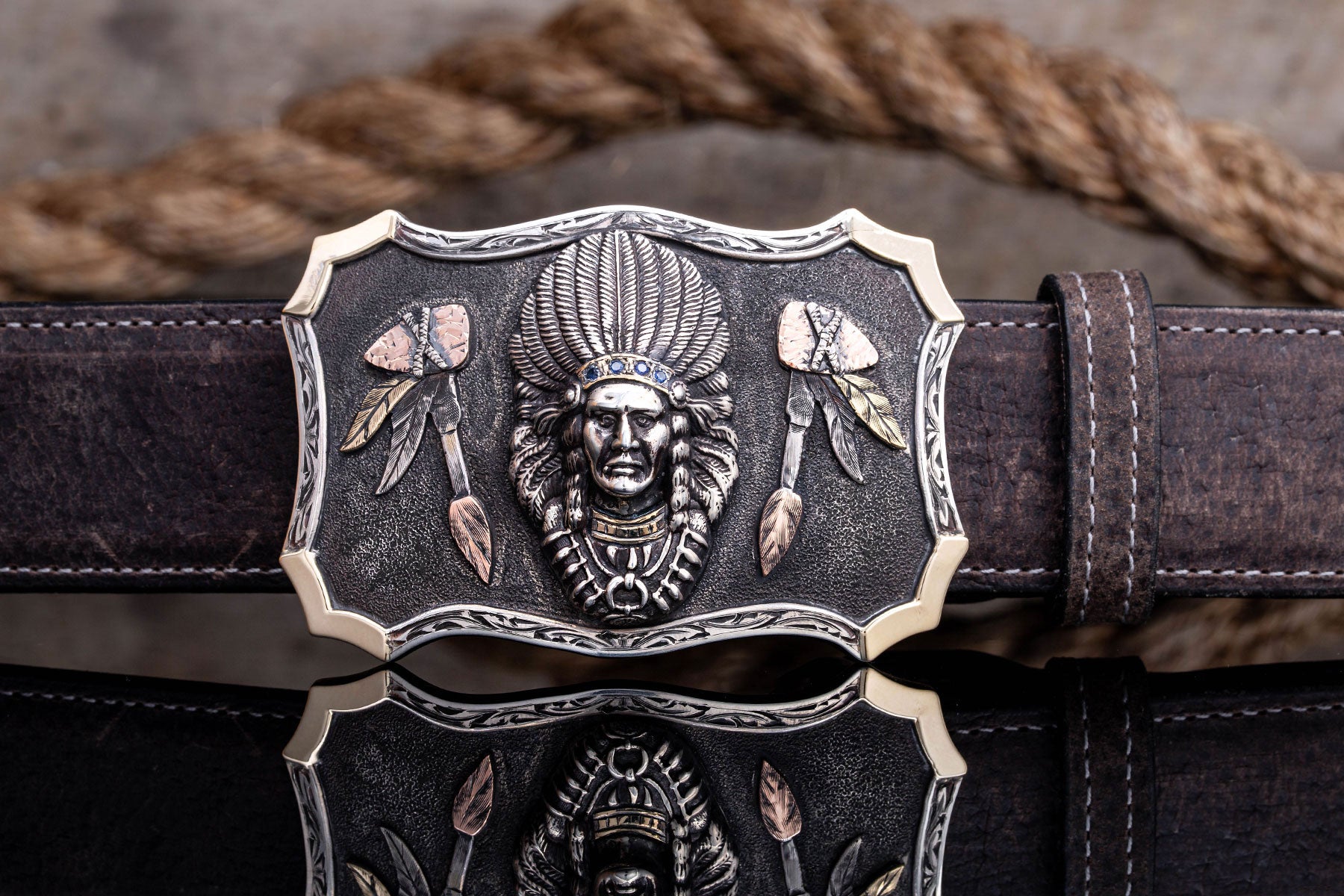 Comstock Heritage Heraldic Ute 14k Trophy Buckle Belts And Buckles - Trophy