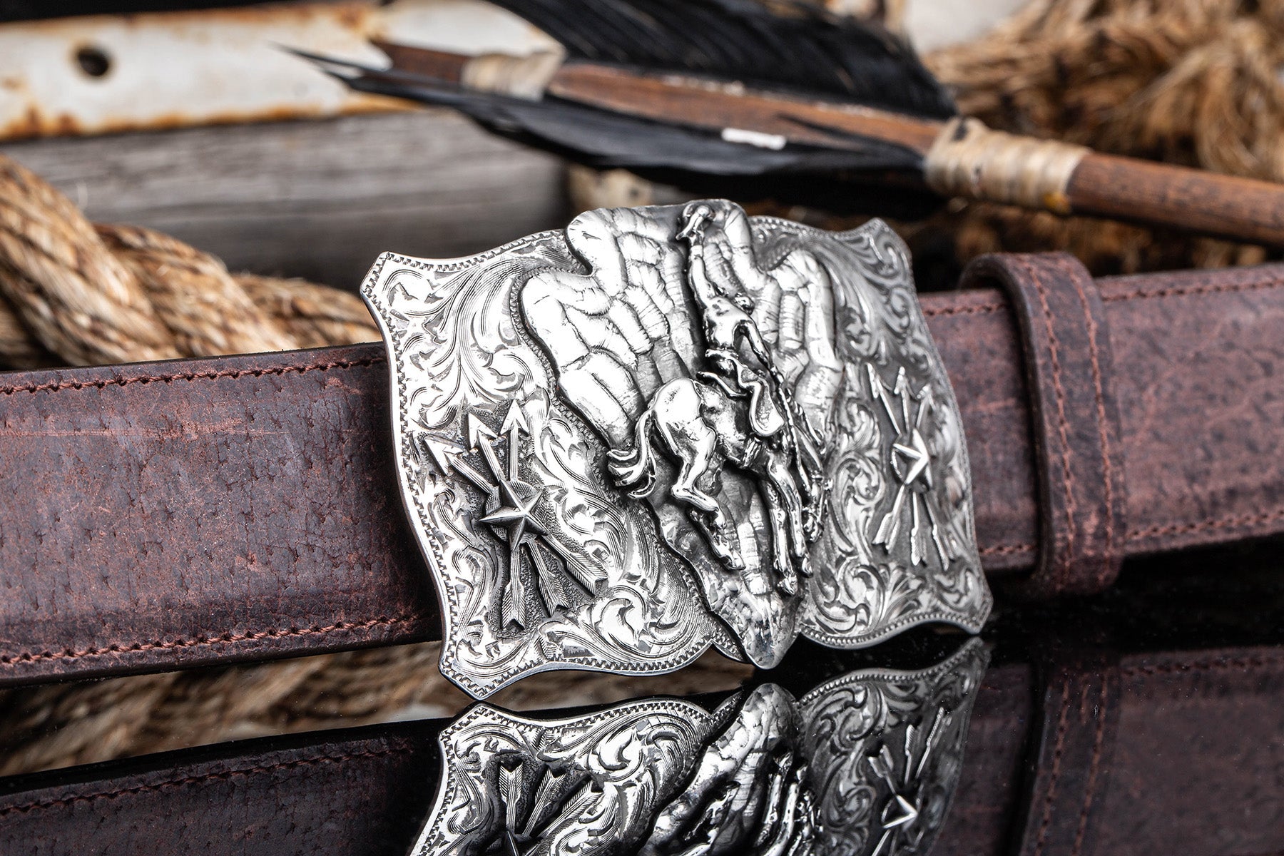 Comstock Heritage Lonestar Bronc Trophy Buckle Belts And Buckles - Trophy