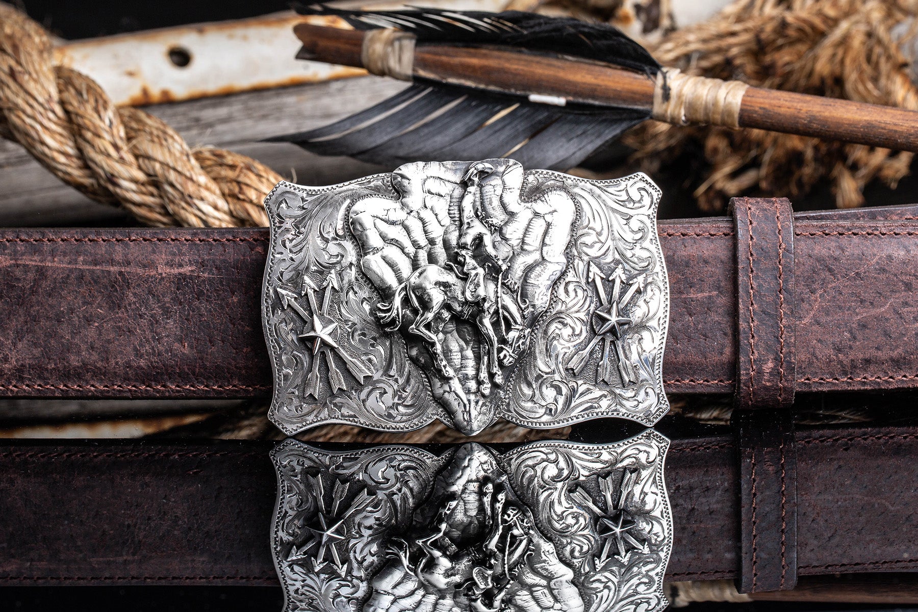 Comstock Heritage Lonestar Bronc Trophy Buckle Belts And Buckles - Trophy