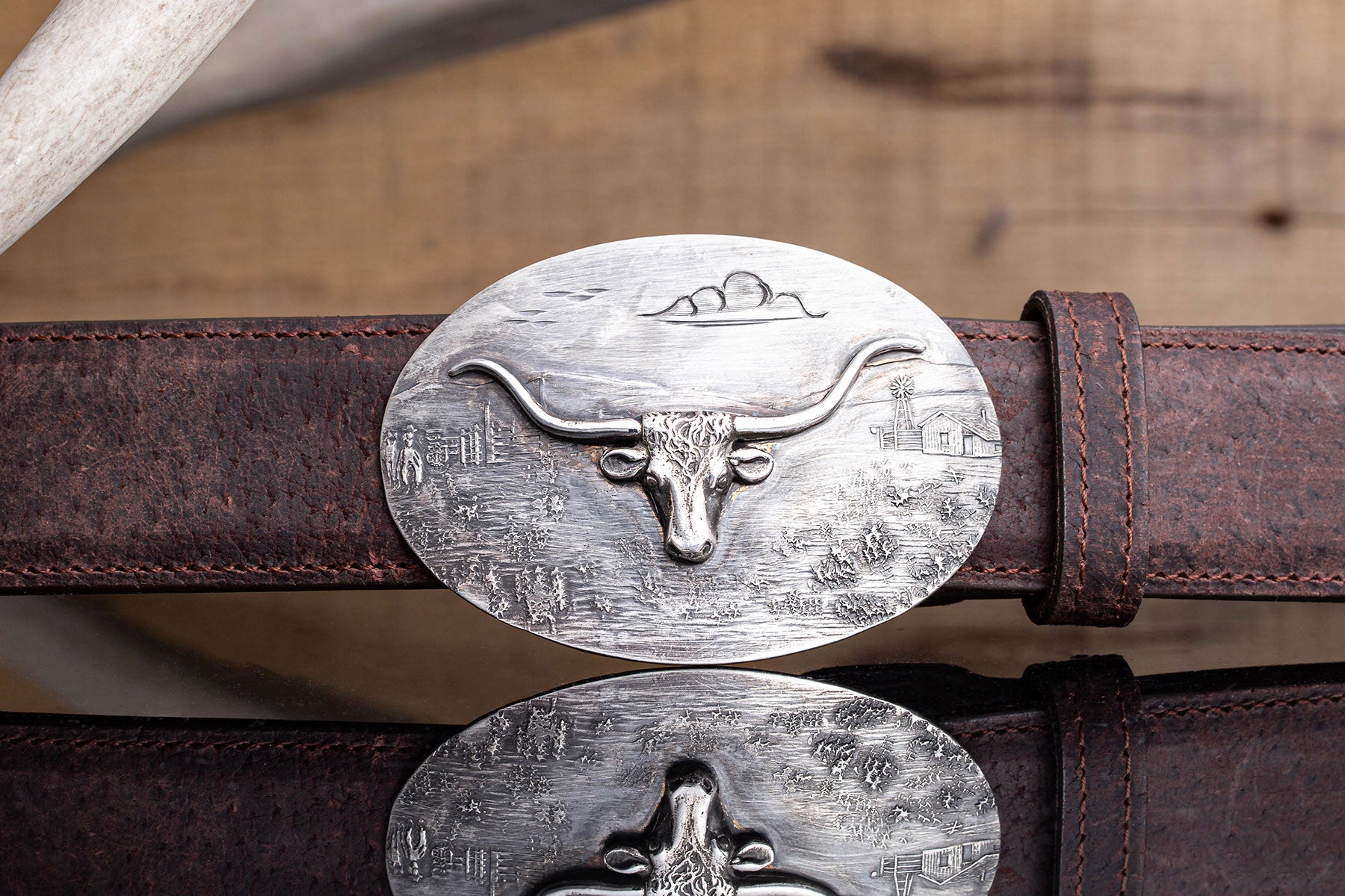 Comstock Heritage Longhorn Ranchwear Belts And Buckles - Trophy