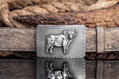 Comstock Heritage Mason Water Buffalo Buckle Belts And Buckles - Trophy