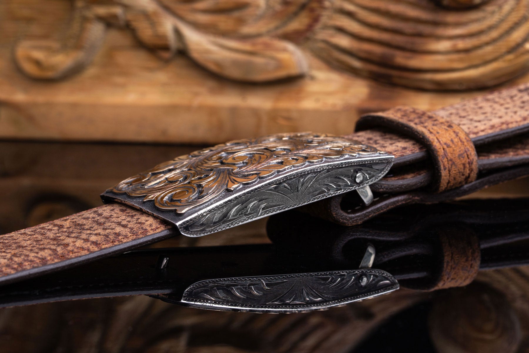 Comstock Heritage Tyson Swirl 14K Belts And Buckles - Trophy