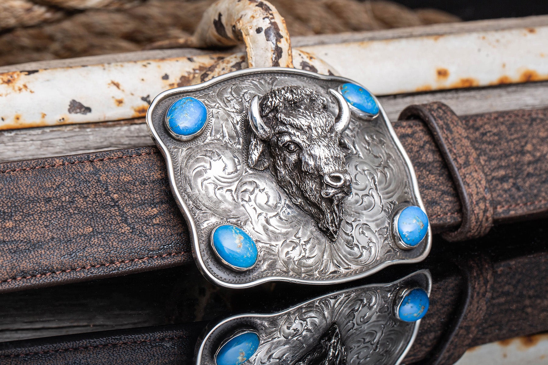 Comstock Heritage Yellowstone Buffalo Trophy Buckle Belts And Buckles - Trophy
