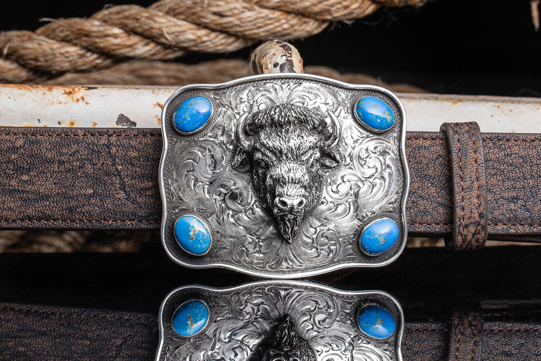 Comstock Heritage Yellowstone Buffalo Trophy Buckle Belts And Buckles - Trophy