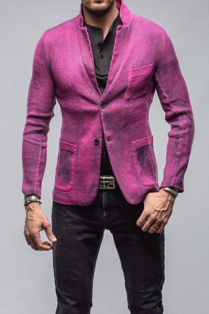 Chaya Painted Sport Coat In Fuschia Pink | Mens - Tailored - Sport Coats | Avant Toi