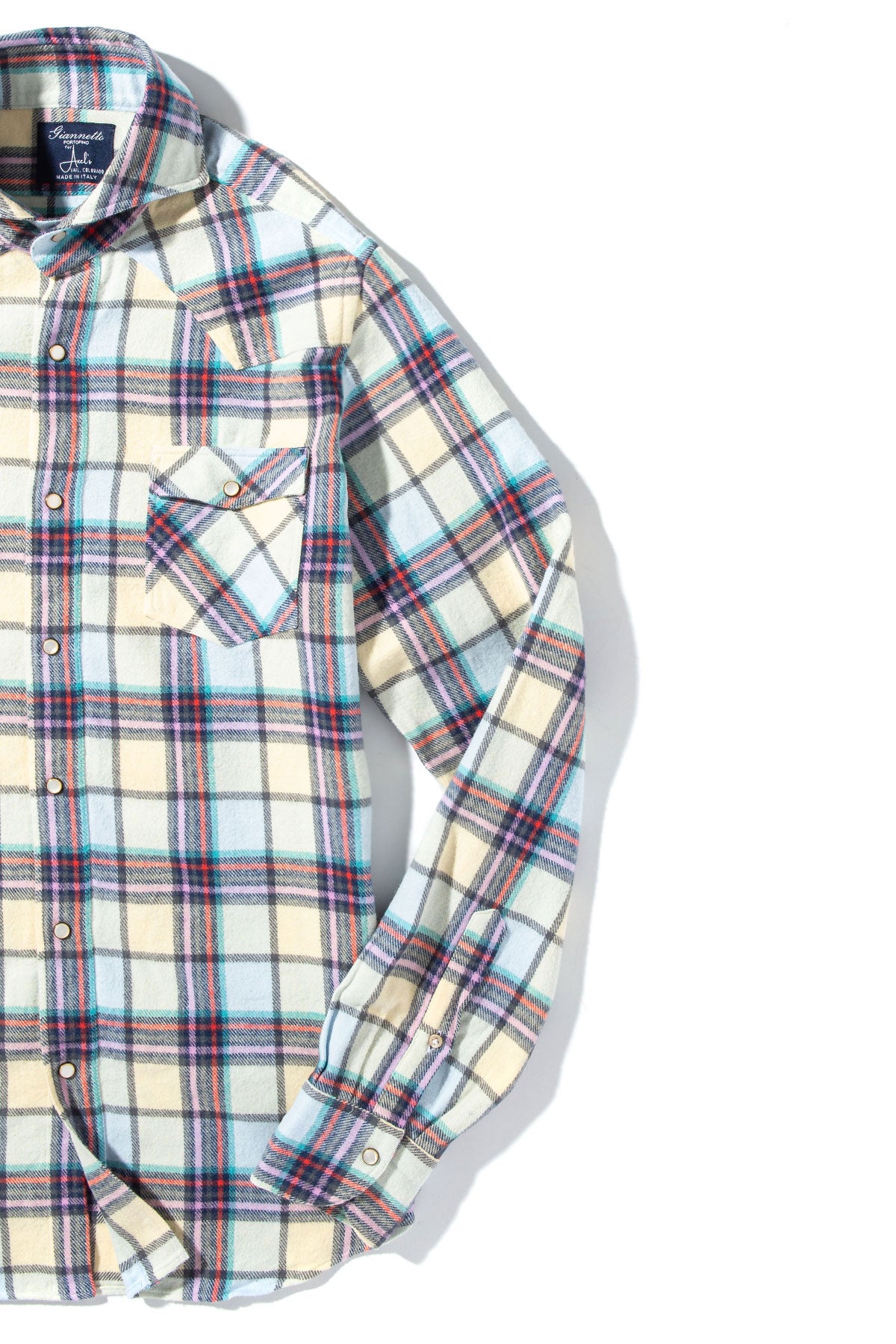 Caucasus Brushed Cotton Check Shirt | Mens - Shirts | Axels GP