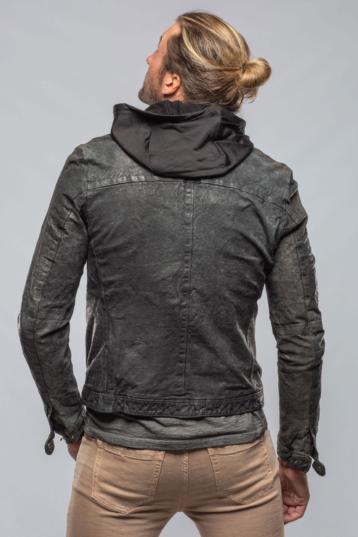 Gio Hooded Moto | Samples - Mens - Outerwear - Leather | Gimo's