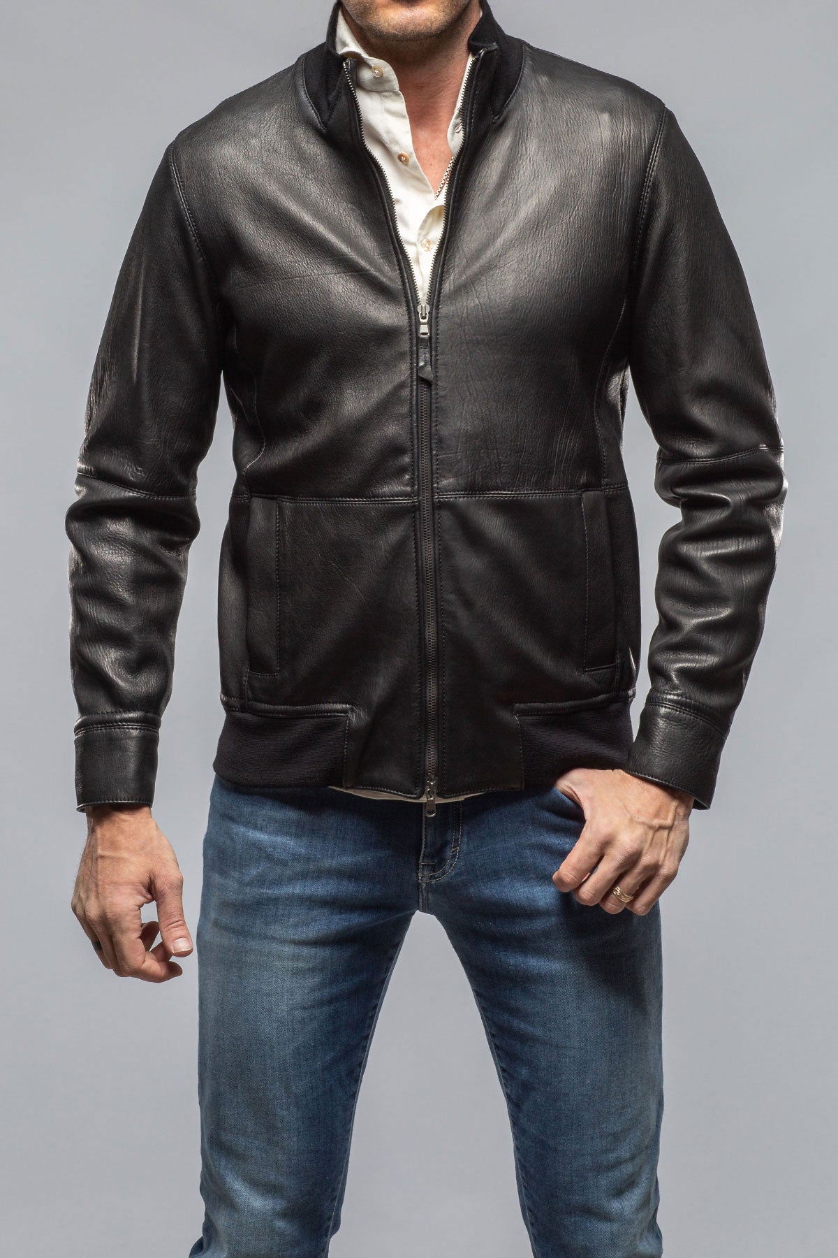 Dayton Leather Jacket | Samples - Mens - Outerwear - Leather | Gimo's