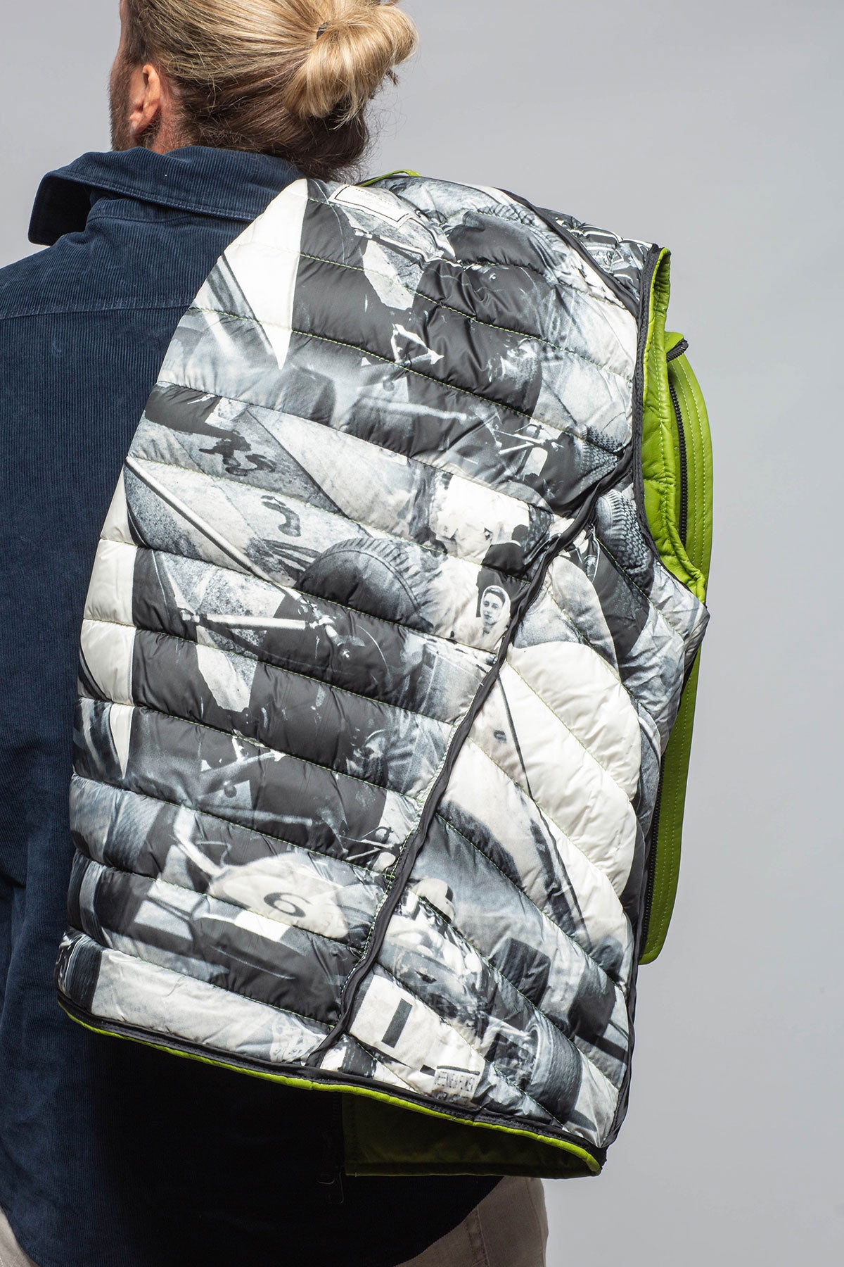 Saxan Leather Vest In Green