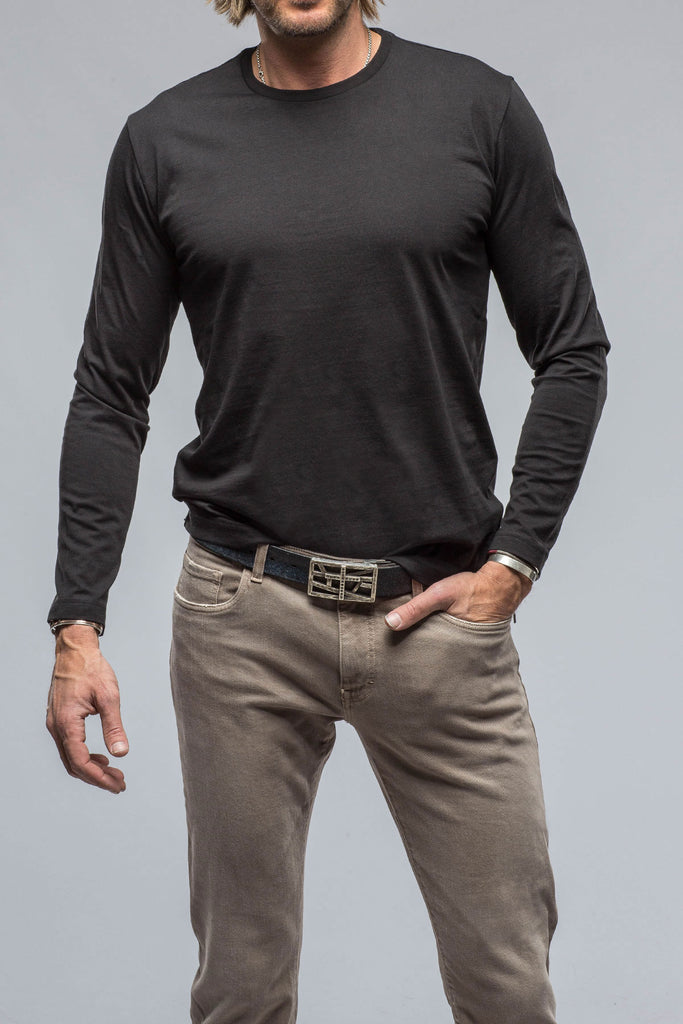 Brea LS Crew in Black | Mens - Shirts - T-Shirts