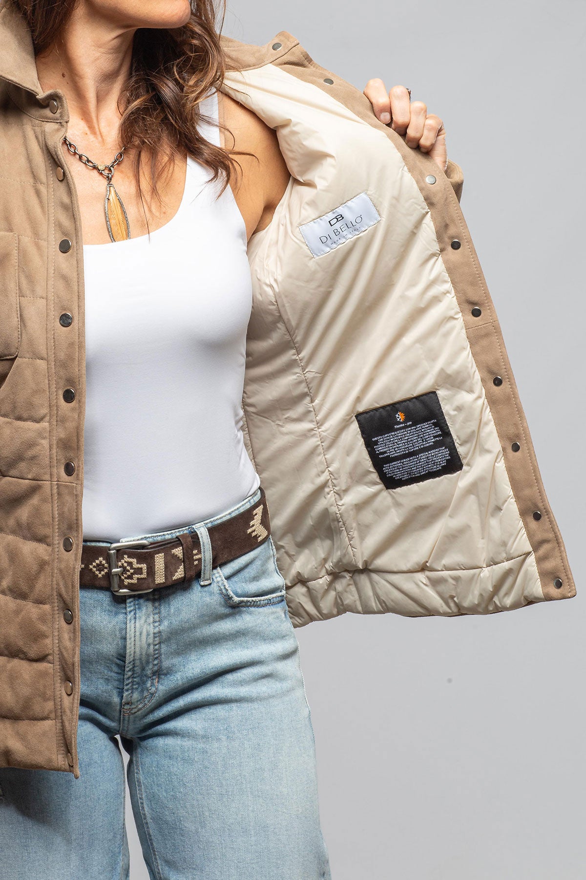 May Suede Puffer Jacket