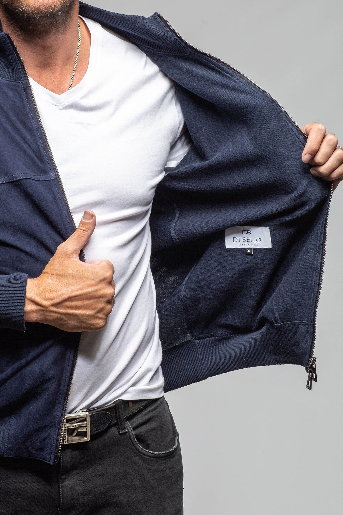 DiBello Jack Suede  & Knit Jacket Samples - Mens - Outerwear - Leather
