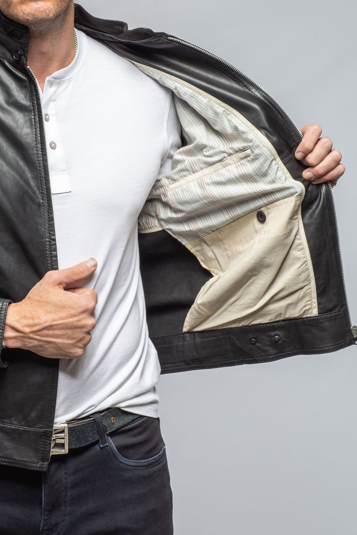 Jay Nappa Lambskin Moto | Samples - Mens - Outerwear - Leather | Gimo's