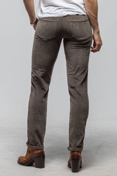 Dune Alma Narrow Straight Leg Cord In Liquirice Ladies - Pants - Jeans