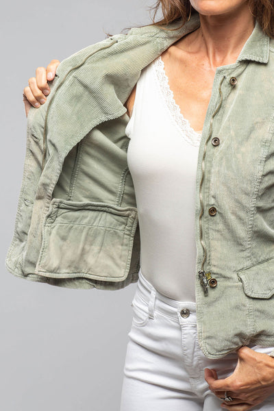 Dune | Butte Corduroy Jacket In Sage | Ladies - Outerwear - Lightweight 