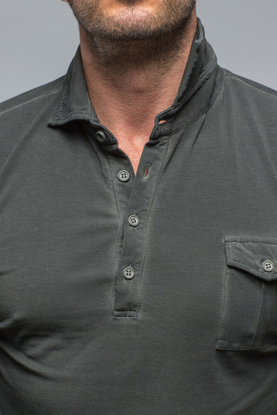 Dune Cafe Paco LS Polo Shirt In Black Mens - Shirts - Polos