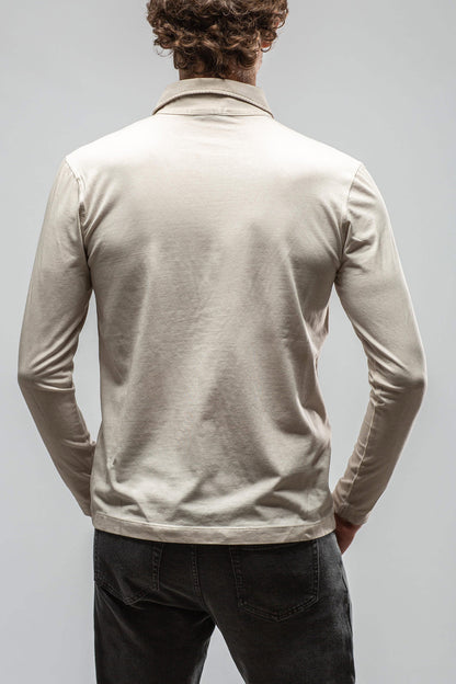 Dune Cafe Paco LS Polo Shirt In Sasso Mens - Shirts - Polos