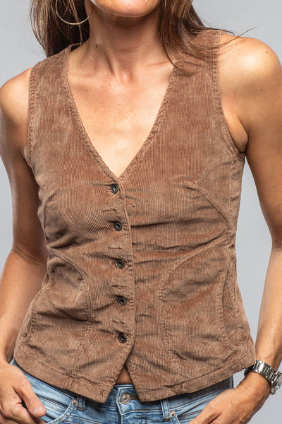 Dune Charlie Corduroy Vest In Dusty Rose Ladies - Outerwear - Lightweight