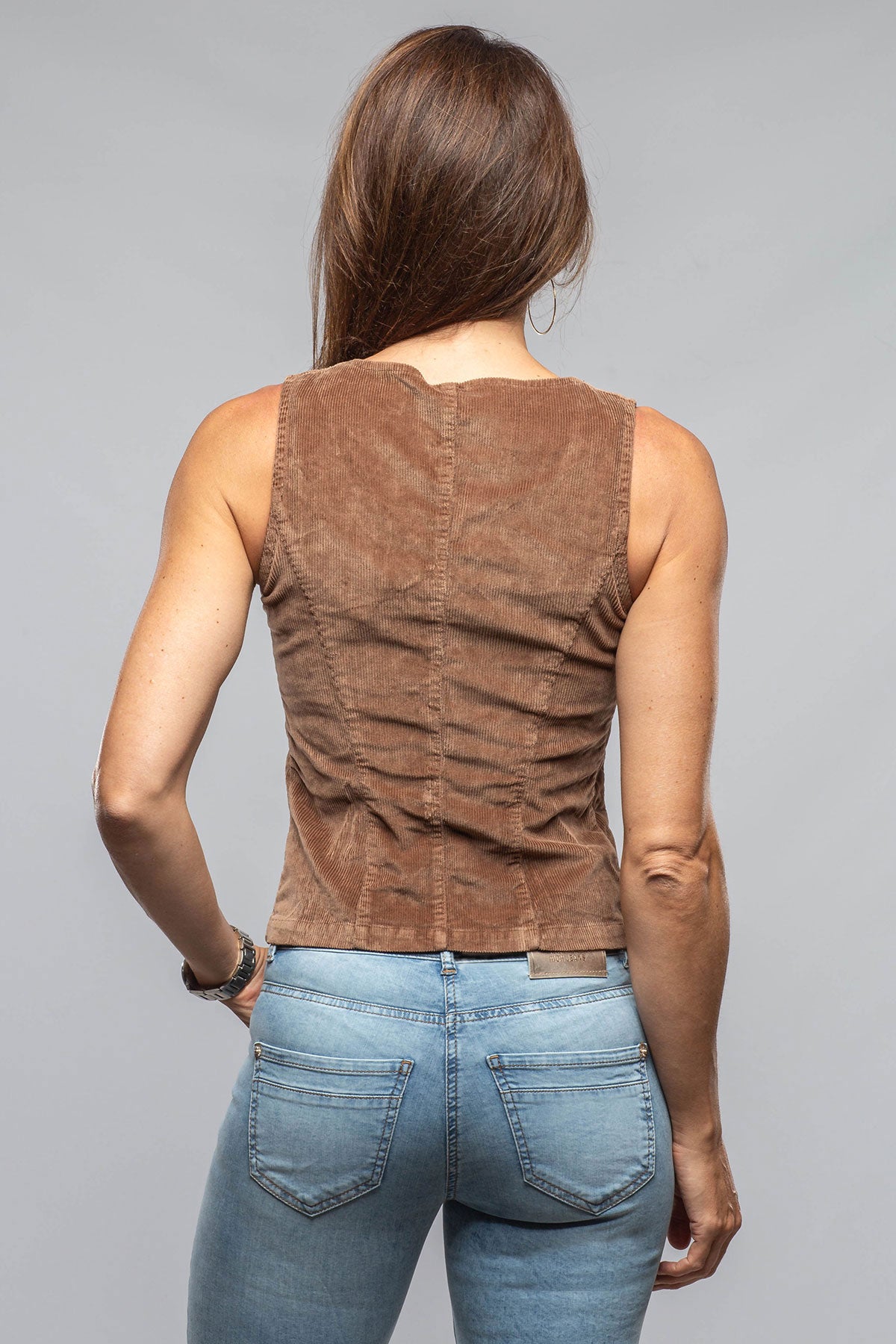Dune Charlie Corduroy Vest In Dusty Rose Ladies - Outerwear - Lightweight