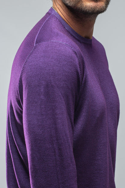 Dune Crosby Merino Sweater In Viola Mens - Sweaters