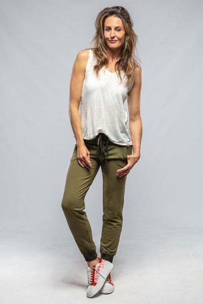 Dune Mediterranean Jogger In Washed Green Ladies - Pants - Knit
