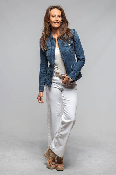 Dune | Pagosa Vintage Denim Jacket In Mid Blue | Ladies - Outerwear - Lightweight 