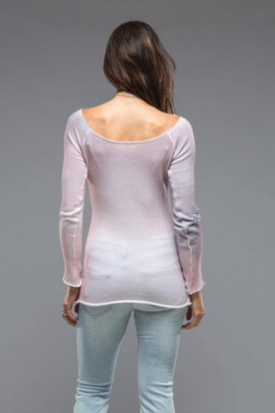 Dune Silvia Knit Top With Distressed Details In Smokey Rose Ladies - Sweaters