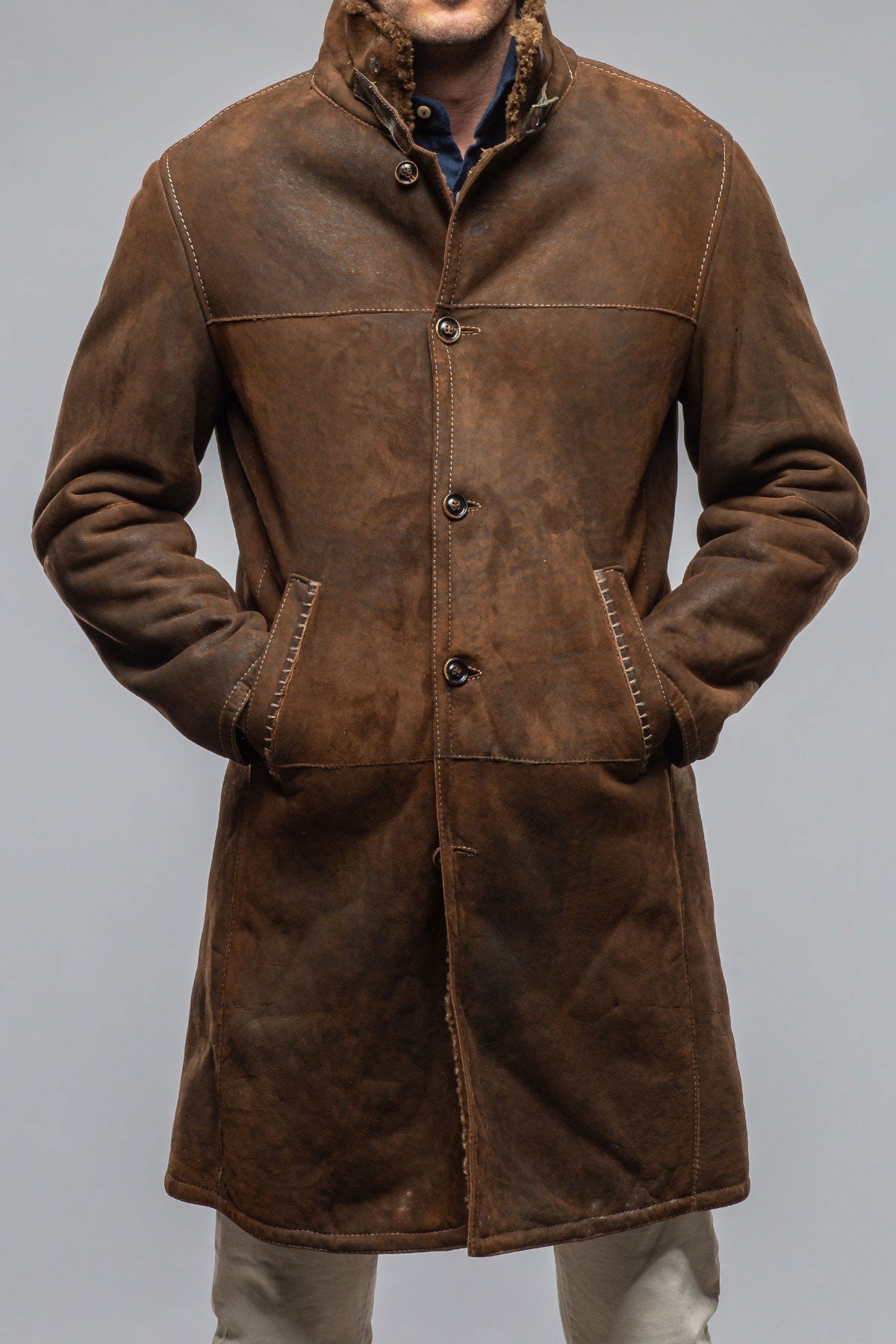 Bridger Long Shearling | Samples - Mens - Outerwear - Leather | Gimo's