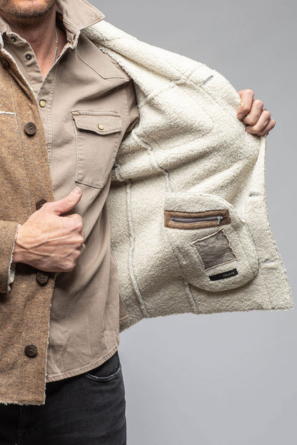 Kalispell Sherpa Shirt Jacket In Tan | Warehouse - Mens - Outerwear - Cloth | Gimo's