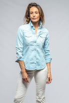 Sweetwater Denim Shirt In Washed Periwinkle | Ladies - Tops | Axels Premium Denim