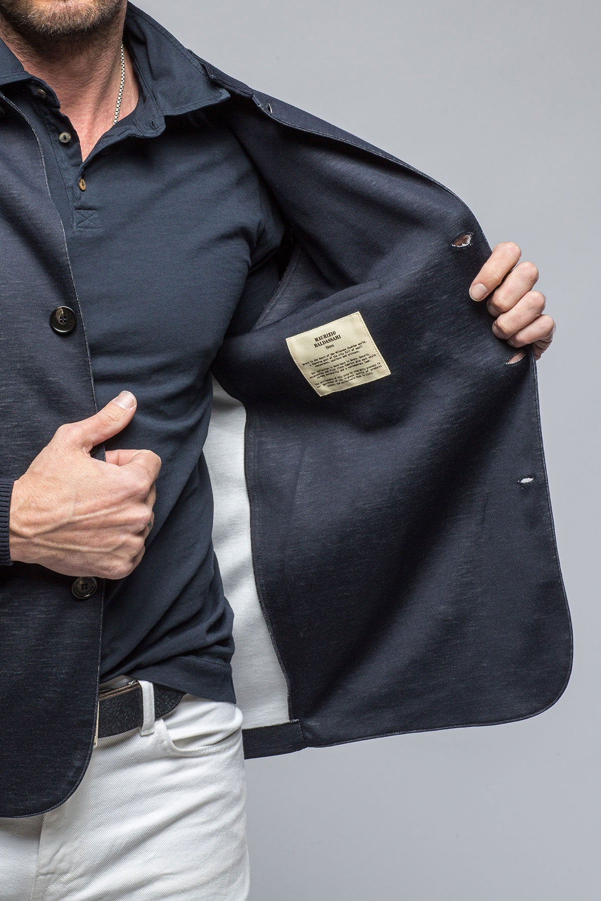 Bruno Silk/Cotton Sweater Jacket | Mens - Sweaters | Baldassari
