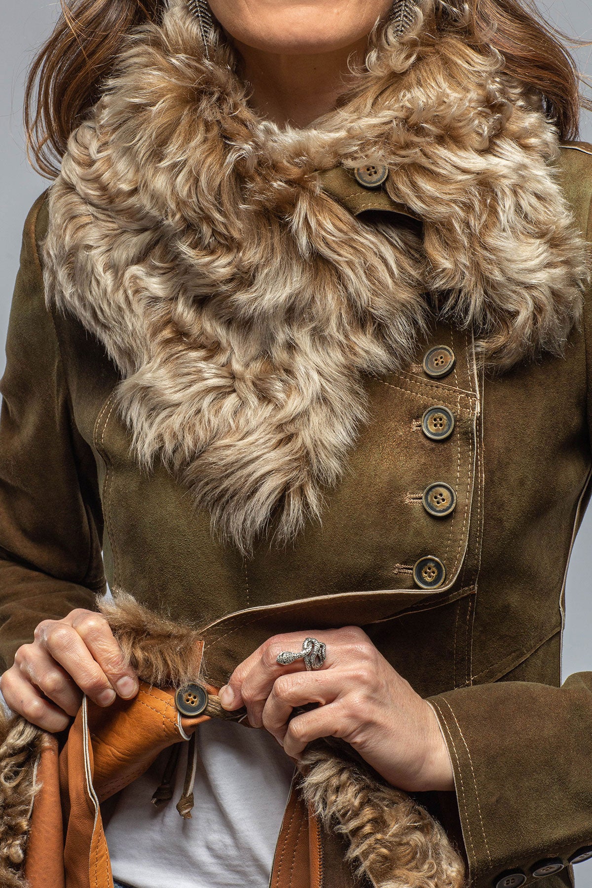 French Military Leather Coat