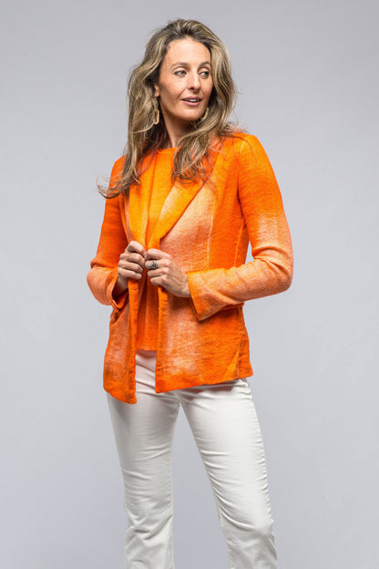 Roberta Shaded Jacket In Persimmons