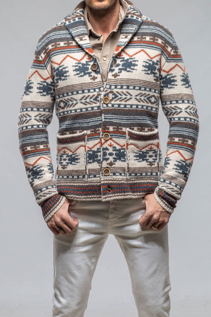 Jekyll Navajo Shawl Jacket In Natural | Mens - Sweaters | Dune