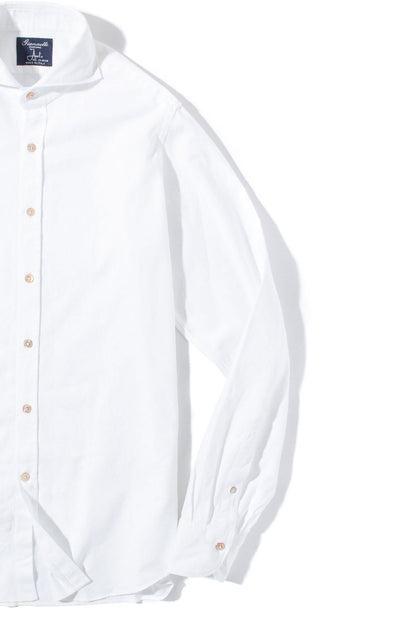 Venasque Chambray Shirt in White | Mens - Shirts - Dress | Giannetto Portofino