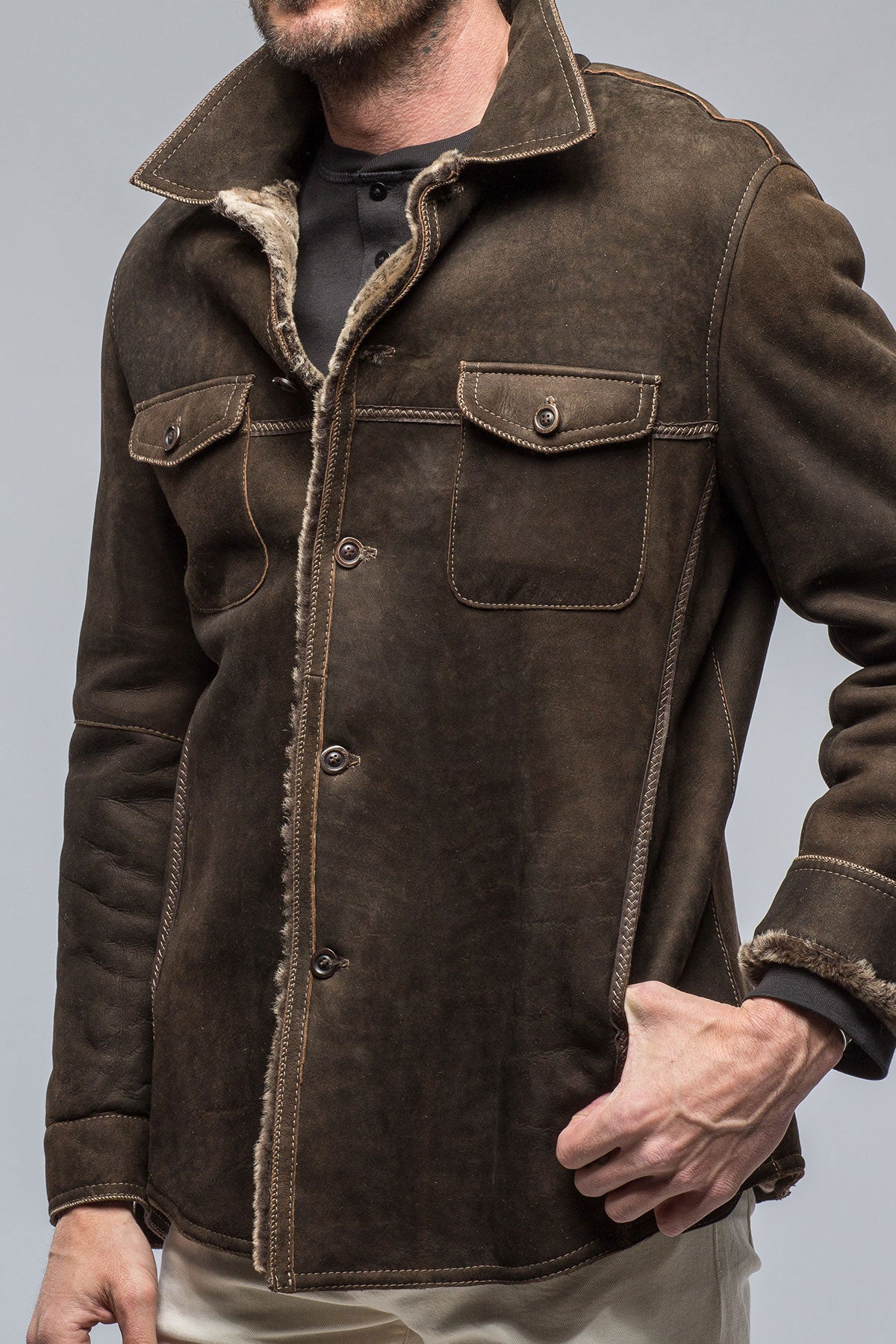 Rabito Shearling Jacket | Samples - Mens - Outerwear - Shearling | Gimo's