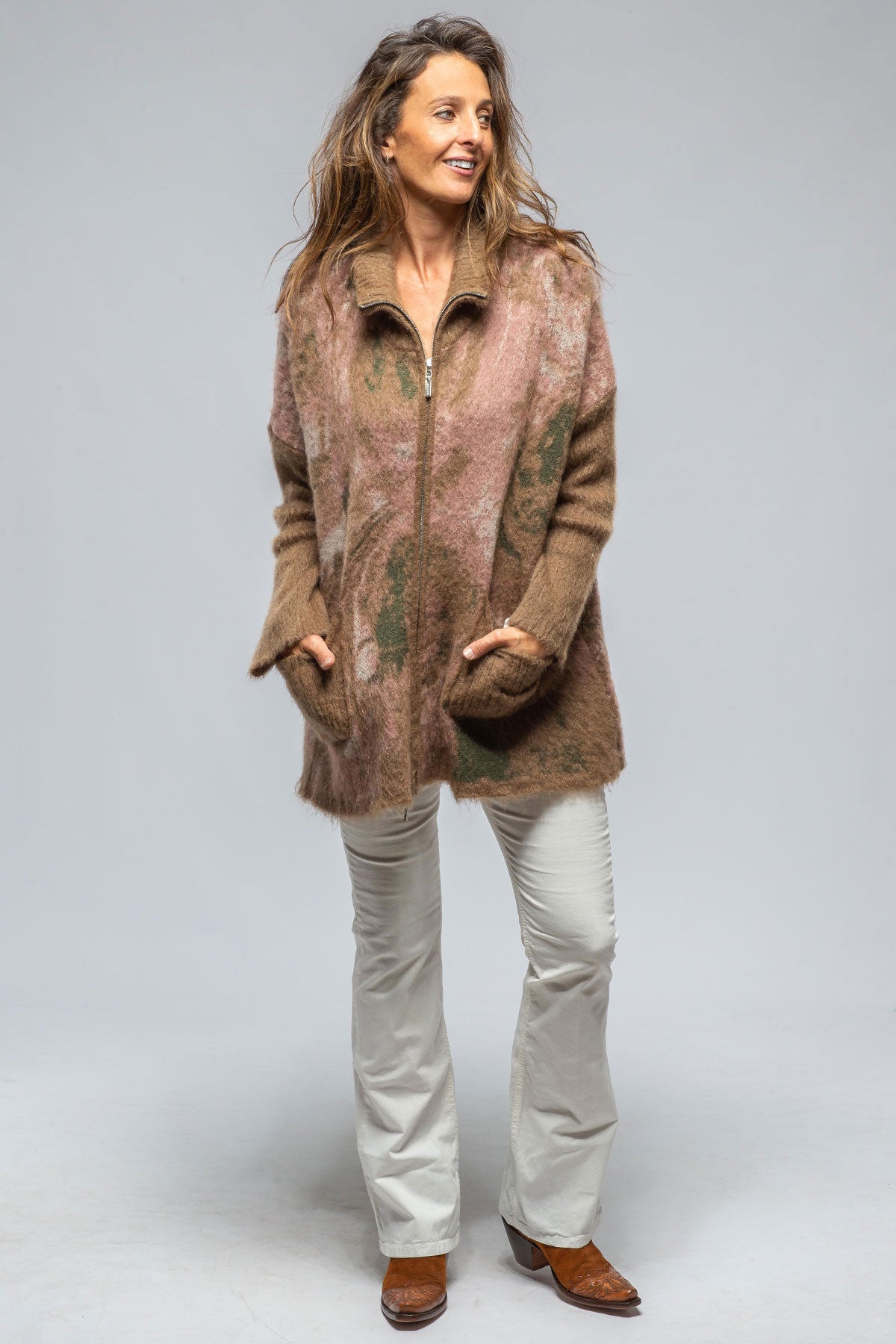 Shania Wool/Mohair Sweater Jacket | Samples - Ladies - Outerwear - Cloth | Gimo's